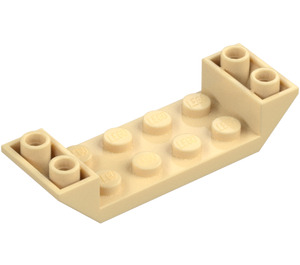 LEGO Tan Slope 2 x 6 (45°) Double Inverted with Open Center (22889)