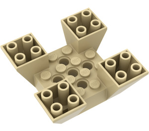LEGO bronzer Pente 6 x 6 x 2 (65°) Inversé Quadruple (30373)