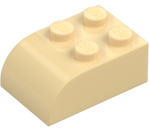 LEGO Barva opálení Sklon Kostka 2 x 3 s Zakřivená Rohí část (6215)