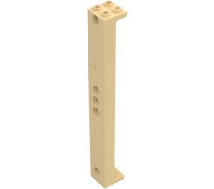 LEGO Beige Support 2 x 2 x 13 mit 5 Pegholes (91176)