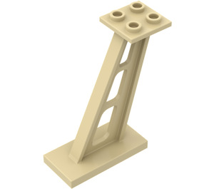 LEGO Beige Support 2 x 4 x 5 Stanchion Inclined mit dicken Stützen (4476)