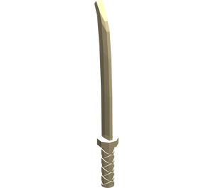 LEGO bronzer Épée avec garde octogonale (Katana) (30173 / 88420)