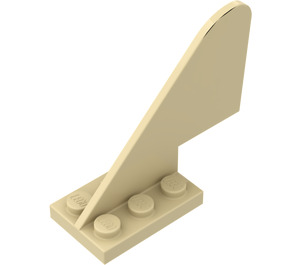 LEGO Tan Tail 2 x 5 x 3.667 Plane (3587)