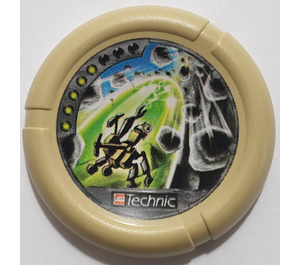 LEGO Tan Technic Bionicle Weapon Throwing Disc with Rocks (32171)