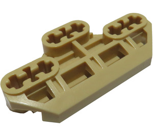 LEGO Zandbruin Technic Connector Blok 3 x 6 met Six As Gaten en Groove (32307)