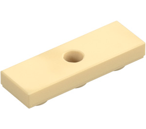 LEGO Tan Tile 1 x 3 Inverted with Hole (35459)