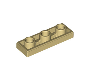 LEGO Tan Tile 1 x 3 Inverted with Hole (35459)