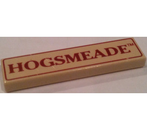 LEGO Tan Tile 1 x 4 with Hogsmeade Sign (2431 / 49065)