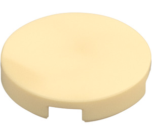 LEGO Tan Tile 2 x 2 Round with "X" Bottom (4150)