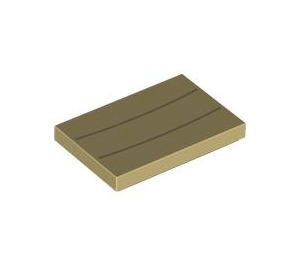 LEGO Tan Tile 2 x 3 with Sumo Bro Dark Tan Lines (26603 / 100444)