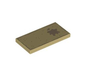 LEGO Tan Tile 2 x 4 with Dots / Marks (87079 / 105931)