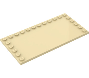 LEGO Brungul Bricka 6 x 12 med Knoppar på 3 Edges (6178)