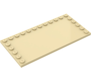 LEGO Beige Fliese 6 x 12 mit Bolzen auf 3 Edges (6178)