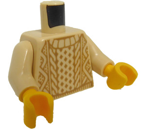 LEGO Tostado Torso con Crew Jersey (973 / 76382)