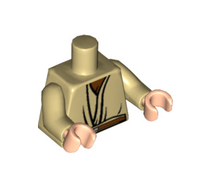 LEGO Beige Torso mit Loose Robes und Braun Gürtel (73403 / 76382)