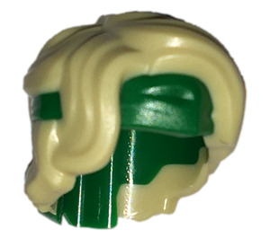 LEGO Beige Tousled Haar mit Green Bandana (69562)