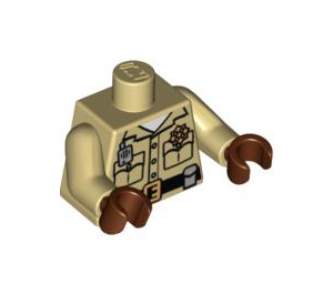 LEGO Tan Traffic Cop Torso (973 / 88585)
