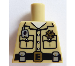 LEGO Beige Traffic Cop Torso ohne Arme (973)