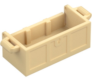 LEGO Beige Schatzkiste Unterseite mit Schlitzen (4738 / 54195)