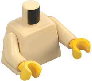 LEGO Tan Undecorated Torso with Tan Arms and Yellow Hands (76382 / 88585)