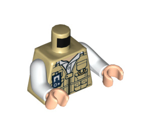 LEGO Tan Vet Minifig Torso (973 / 76382)