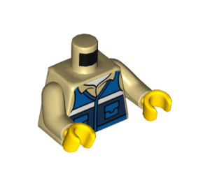 LEGO Zandbruin Veterinary Minifiguur Torso (973 / 76382)