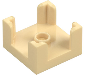 LEGO Beige Vegg 2 x 2 x 1 med Knob (3131)