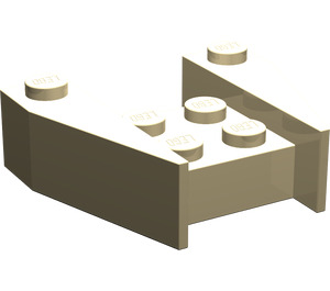 LEGO Tan Wedge 3 x 4 without Stud Notches (2399)