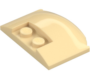 LEGO Beige Kile 3 x 4 x 0.7 med Recess (93604)