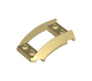 LEGO Tan Wedge 4 x 3 Curved with 2 x 2 Cutout (47755)
