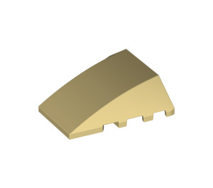 LEGO Tan Wedge 4 x 4 Triple Curved without Studs (47753)