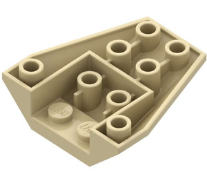 LEGO Beige Kile 4 x 4 Trippel Omvendt uten forsterkede knotter (4855)