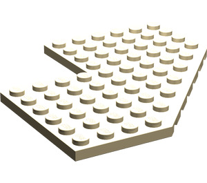 LEGO Tan Wedge Plate 10 x 10 with Cutout (2401)
