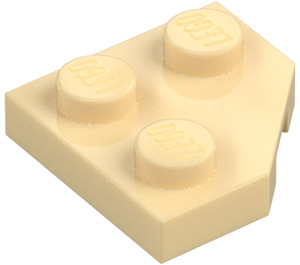 LEGO Beige Kile Plade 2 x 2 Cut Hjørne (26601)