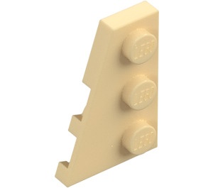 LEGO Beige Kile Plate 2 x 3 Vinge Venstre (43723)