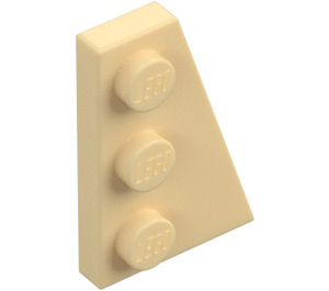 LEGO Beige Kile Plade 2 x 3 Vinge Højre  (43722)