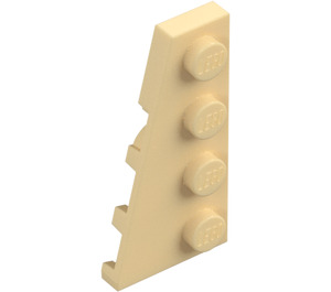 LEGO Beige Kile Plate 2 x 4 Vinge Venstre (41770)