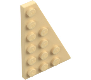 LEGO Beige Kile Plade 4 x 6 Vinge Højre (48205)