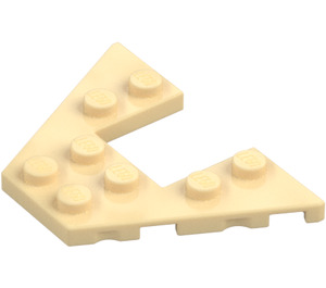 LEGO Beige Kiila Levy 4 x 6 jossa 2 x 2 Aukko (29172 / 47407)