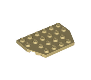 LEGO Tan Wedge Plate 4 x 6 without Corners (32059 / 88165)