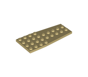 LEGO Tan Wedge Plate 4 x 9 Wing without Stud Notches (2413)