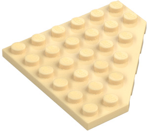 LEGO Tan Wedge Plate 6 x 6 Corner (6106)