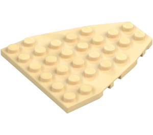 LEGO Zandbruin Wig Plaat 7 x 6 met noppen (50303)