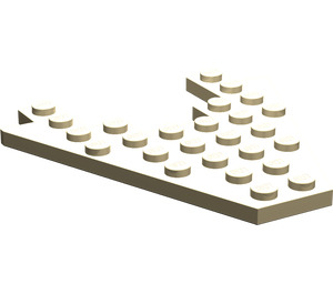 LEGO Tan Wedge Plate 8 x 8 with 3 x 4 Cutout (6104)