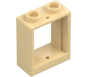 LEGO Beige Telaio della finestra 1 x 2 x 2 (60592 / 79128)