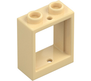 LEGO Beige Telaio della finestra 1 x 2 x 2 (60592 / 79128)