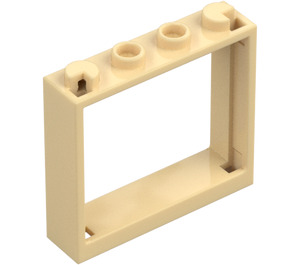 LEGO Beige Vindusramme 1 x 4 x 3 (60594)