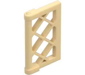 LEGO Tostado Ventana Pane 1 x 2 x 3 Lattice (Reforzado) (60607)