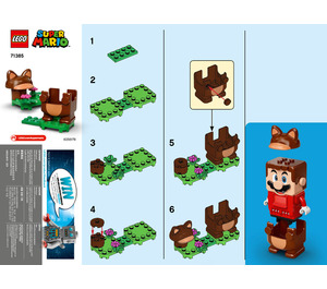 LEGO Tanooki Mario Power-Omhoog Pack 71385 Instructions
