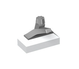 LEGO Tap 1 x 2 with Medium Stone Gray Spout (9044)